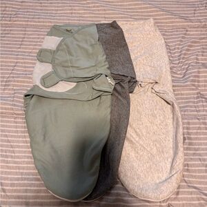 Cozy Kids Pajamas Sleep Sacks - Green, Gray, and Cream